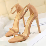 Sexy High Heels New Women Pumps Comfort Women Shoes Block Heels Ladies Shoes Buckle Women Heels Female Shoes Women Sandals