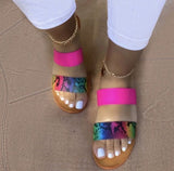 Vipkoala  Summer New Women's Slippers Flip Flops Female Slides Beach Shoes Woman Open Toe Flats Sandals Slippers Chaussures Femme