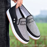 Tendon Sole Canvas Shoes Old Beijing Cloth Shoes Denim Student Shoes Low Cut Casual Men's Shoes