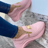 Vipkoala New Women Sneakers Lace-Up Wedge Sports Shoes Women's Vulcanized Shoes Casual Platform Ladies Sneakers Comfy Females Shoes