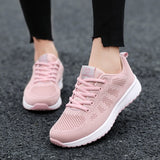 Sneakers Woman Shoes Flats Casual Ladies Shoes Women Lace-Up Mesh Light Breathable Female zapatillas mujer chaussure