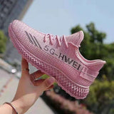 Vipkoala Women's Shoes Summer Woven Sports Shoes Fashion Casual Shoe Breathable Mesh Coconut Shoes All-match for Women Sneakers