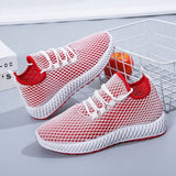 Vipkoala Women's Shoes Summer Woven Sports Shoes Fashion Casual Shoe Breathable Mesh Coconut Shoes All-match for Women Sneakers