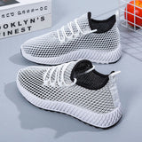 Vipkoala Women's Shoes Summer Woven Sports Shoes Fashion Casual Shoe Breathable Mesh Coconut Shoes All-match for Women Sneakers