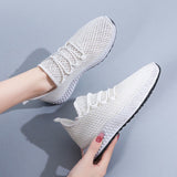 Vipkoala Women's Shoes Summer Woven Sports Shoes Fashion Casual Shoe Breathable Mesh Coconut Shoes All-match for Women Sneakers