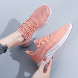 Vipkoala Women's Shoes Summer Woven Sports Shoes Fashion Casual Shoe Breathable Mesh Coconut Shoes All-match for Women Sneakers