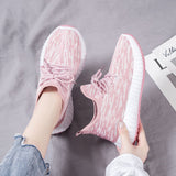 Vipkoala Women's Shoes Summer Woven Sports Shoes Fashion Casual Shoe Breathable Mesh Coconut Shoes All-match for Women Sneakers