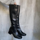 Boots Flat Platform Boots-women Women's Rubber Shoes Rain Sexy Thigh High Heels High Sexy Luxury Designer Round Toe Booties