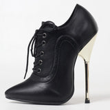 Vipkoala 5.5" Spike Stiletto Heel With Pointed Toe Oxford Inspired Pump Styling Custom More Color