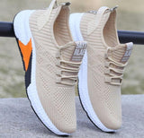 Men's Shoes Summer Breathable Mesh Sneakers Men Running Casual Sports Shoes Hollow White Shoes New Tenis Masculino