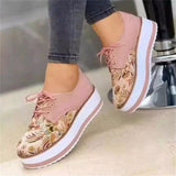 Vipkoala High Quality Embroidered Flowers Platform Shoes Women Flats Zapatillas Mujer Casual Ladies Shoes Feminino Plus size 43