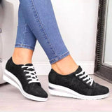 Green women shoes fashion breathable platform wedge shoes sneakers women plus size casual shoes woman zapatos de mujer