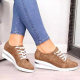 Green women shoes fashion breathable platform wedge shoes sneakers women plus size casual shoes woman zapatos de mujer