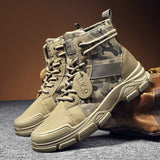 Men's Boots Winter Warm Men Boots Lace Up Camouflage Male Leather Shoes Outdoor Ankle Boot Big Size 39-44 Footwear New