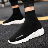 MWY Breathable Couple Socks Shoes Trendy Warm Men's Winter Shoes Male Black Sneakers Lazy Casual Ankle Boots Chaussures Homme Mens Boots Fashion