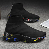 MWY Breathable Couple Socks Shoes Trendy Warm Men's Winter Shoes Male Black Sneakers Lazy Casual Ankle Boots Chaussures Homme Mens Boots Fashion