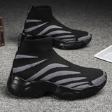 MWY Breathable Couple Socks Shoes Trendy Warm Men's Winter Shoes Male Black Sneakers Lazy Casual Ankle Boots Chaussures Homme Mens Boots Fashion