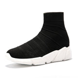 MWY Breathable Couple Socks Shoes Trendy Warm Men's Winter Shoes Male Black Sneakers Lazy Casual Ankle Boots Chaussures Homme Mens Boots Fashion