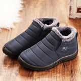 Men's Boots Waterproof Ankle Boots Work Shoes For Men Keep Warm Winter Male Shoes Work Sneakers Casual Snow Boots Plus Size