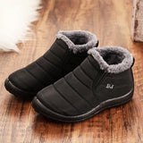 Men's Boots Waterproof Ankle Boots Work Shoes For Men Keep Warm Winter Male Shoes Work Sneakers Casual Snow Boots Plus Size