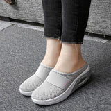 Vipkoala Women Sandals Fashion Wedges Platform Shoes Female Slides Slippers Breathable Mesh Lightweight Ladies Footwear