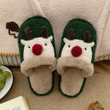 Vipkoala Cute Animal Slipper For Women Girls Fashion Kawaii Fluffy Winter Warm Slippers Woman Cartoon Milk Cow House Slippers Funny Shoes