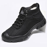 Vipkoala Men Winter Snow Boots Waterproof Leather Sneakers Super Warm Men's Boots Outdoor Male Hiking Boots Work Shoes