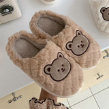 Vipkoala Cute Animal Slipper For Women Girls Fashion Kawaii Fluffy Winter Warm Slippers Woman Cartoon Milk Cow House Slippers Funny Shoes