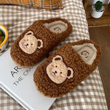 Vipkoala Cute Animal Slipper For Women Girls Fashion Kawaii Fluffy Winter Warm Slippers Woman Cartoon Milk Cow House Slippers Funny Shoes