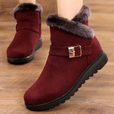 Women boots snow warm plush suede zipper winter boots women shoes woman ankle boots female no-slip Botas Mujer