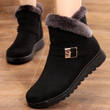 Women boots snow warm plush suede zipper winter boots women shoes woman ankle boots female no-slip Botas Mujer