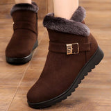 Women boots snow warm plush suede zipper winter boots women shoes woman ankle boots female no-slip Botas Mujer