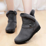 Women boots snow warm plush suede zipper winter boots women shoes woman ankle boots female no-slip Botas Mujer