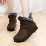 Women boots snow warm plush suede zipper winter boots women shoes woman ankle boots female no-slip Botas Mujer