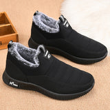 New Fashion Men Boots Fur Men Snow Boots Couple Keep Warm Winter Shoes Comfortable Botas Hombre Outdoor Men Sneakers