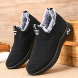 New Fashion Men Boots Fur Men Snow Boots Couple Keep Warm Winter Shoes Comfortable Botas Hombre Outdoor Men Sneakers