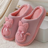 Winter New Cotton Slippers Female Cute Plush Warm Couple Indoor Home Thick-soled Non-slip Cotton Shoes For Men