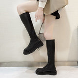 Vipkoala Long Boots Over The Knee Ladies Luxury Fashion Autumn Winter Shoes Platform Fashion Woman Footwear Slip On New Botas