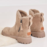 Winter New Korean Version Plus Velvet Warm Snow Boots Female Short Tube Cotton Boots Tassel Zipper  Boots Cotton Shoe