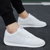 Vipkoala White Leather Sneakers Boys Sport Vulcanized Shoes Men Comforthable Spring Sneakers Mens Casual Shoes Fashion School Tennis