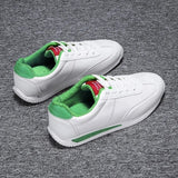 Vipkoala White Leather Sneakers Boys Sport Vulcanized Shoes Men Comforthable Spring Sneakers Mens Casual Shoes Fashion School Tennis