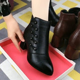 Vipkoala High Boots Women New Winter High Heels Shoes Women Fashion Sexy Warm Ankle Boots Designer Pumps Party Shoes