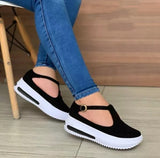 Vipkoala Women Shoes Platform Casual Shoes Women's Round Toe Loafers Women Buckle Wedge Shoes Woman Vulcanize Shoes Zapatos De Mujer