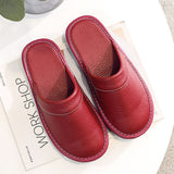 New Arrival Runway Shoes Men Leather Home Slippers Unisex Flat Round Toe Wear Resitant Fashion Shoes Man Slippers House