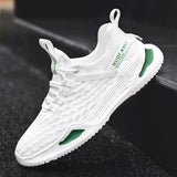 Vipkoala Mens  Autumn Running Mesh Shoe New Lace-up Sports Casual Shoes Non-slip Comfortable Trend Goes With Portable Men's Shoes