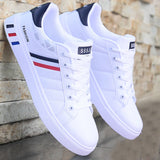 White Vulcanized Sneakers Boys Cheap Flat Comfortable Shoes Men Autumn Spring Fashion Sneakers Men Vulcanize Shoes