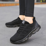 Sneakers Women Shoes Flats Casual Ladies Shoe Woman Lace-Up Mesh Light Breathable Female zapatillas de deporte para mujer