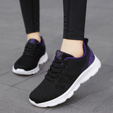 Sneakers Women Shoes Flats Casual Ladies Shoe Woman Lace-Up Mesh Light Breathable Female zapatillas de deporte para mujer