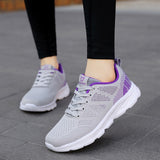 Sneakers Women Shoes Flats Casual Ladies Shoe Woman Lace-Up Mesh Light Breathable Female zapatillas de deporte para mujer