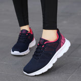 Sneakers Women Shoes Flats Casual Ladies Shoe Woman Lace-Up Mesh Light Breathable Female zapatillas de deporte para mujer